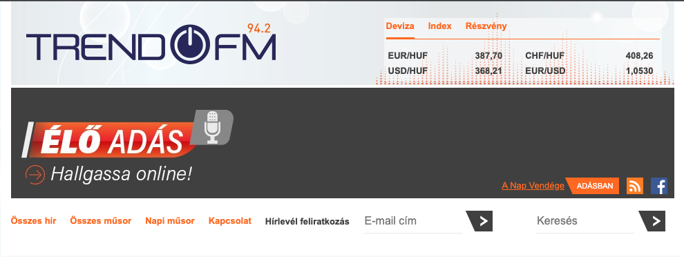 Trend FM rádió interjú